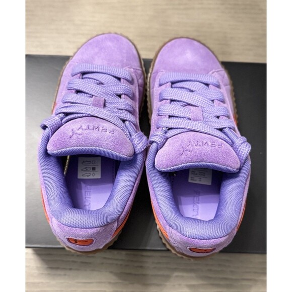 FENTY Puma Creeper Phatty Lavender Alert Burnt Red Gum (Unisex) Size 3C Kids main image 4